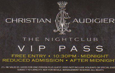 Audigier VIP Pass