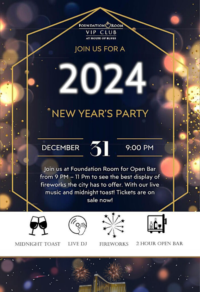Foundation Room New Years Eve party 2024